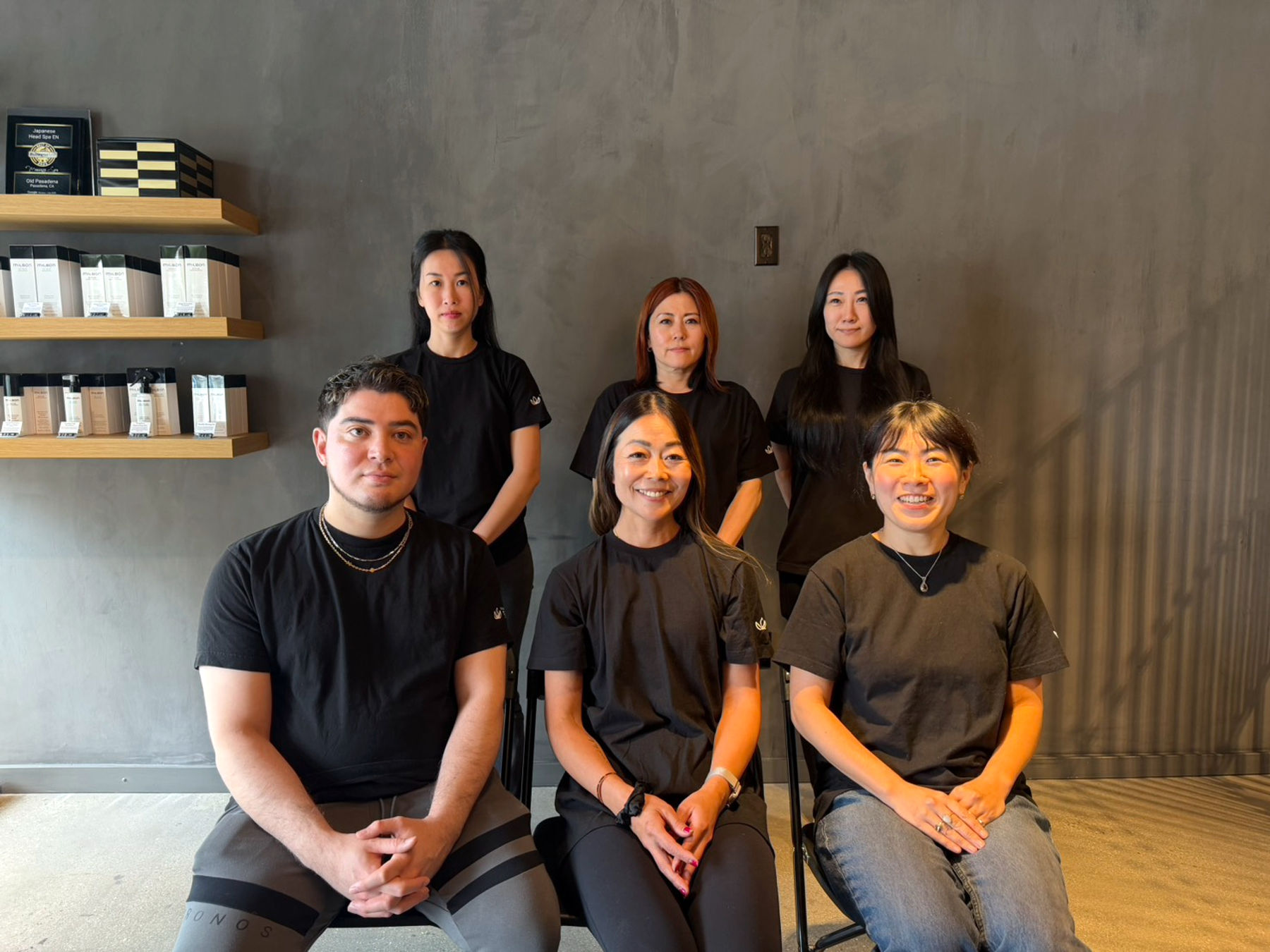 The EN team of therapists, seated together at EN